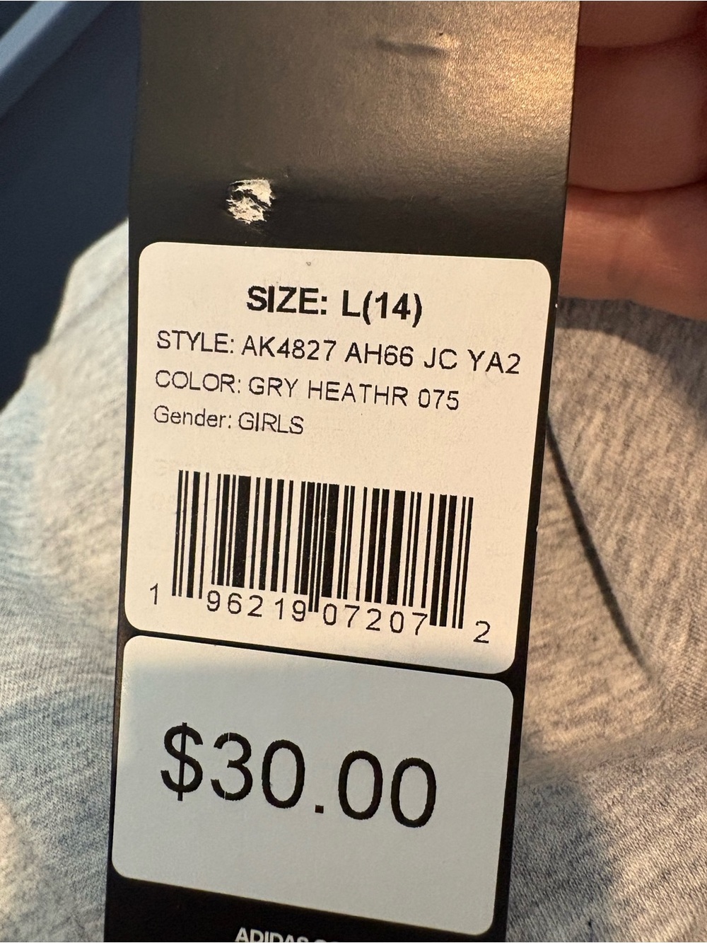 Girls Adidas Leggings Size L 14 - Picture 3 of 3